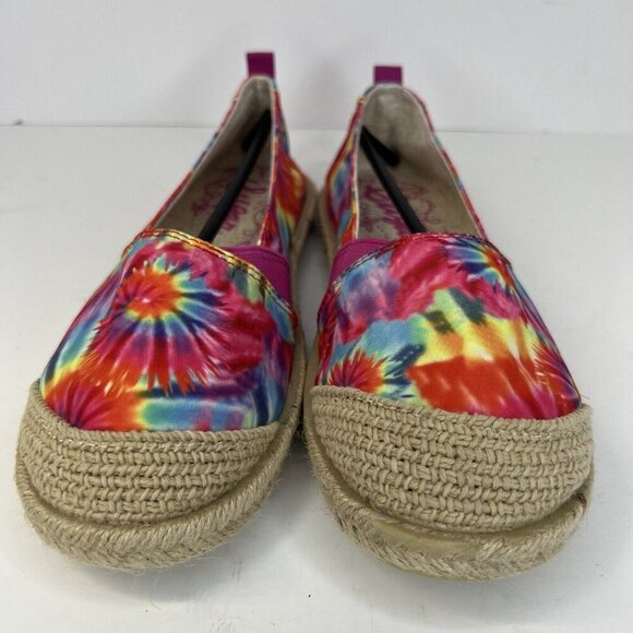 Sugar Evermore Multicolor Tie Dye Women's Size 8.5 Espadrille Flats NWOB - Picture 3 of 9